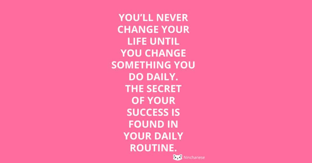 daily routine success