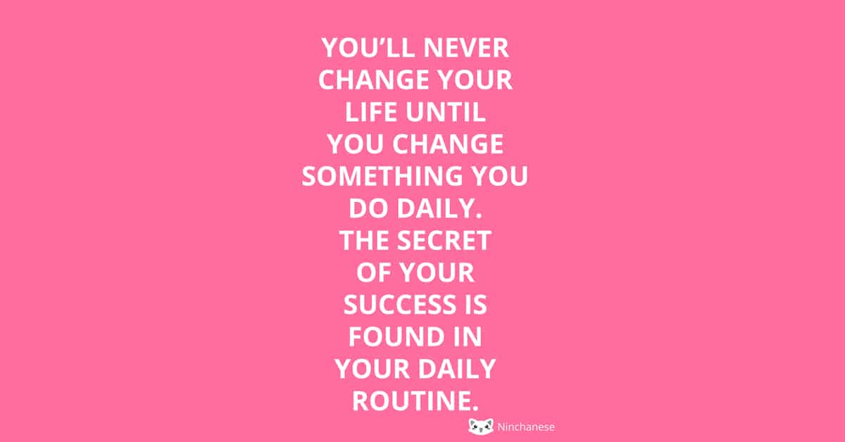 daily routine success