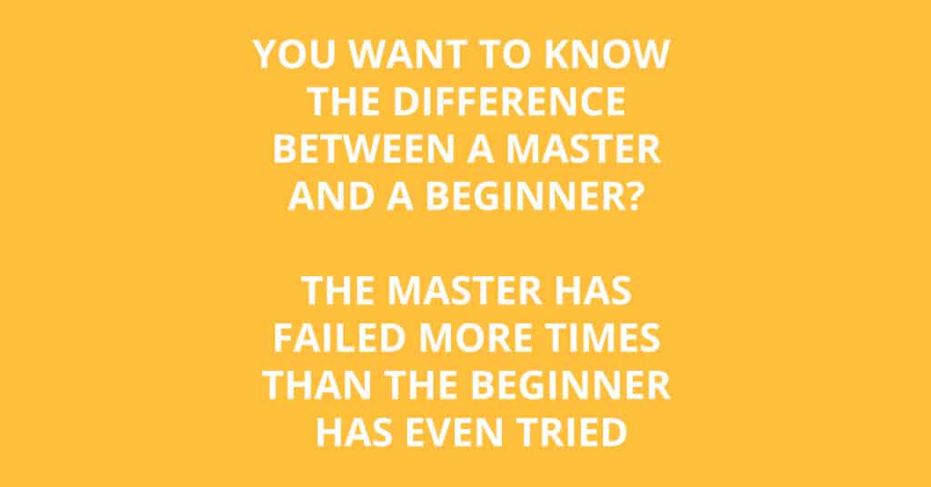 Difference master and beginner